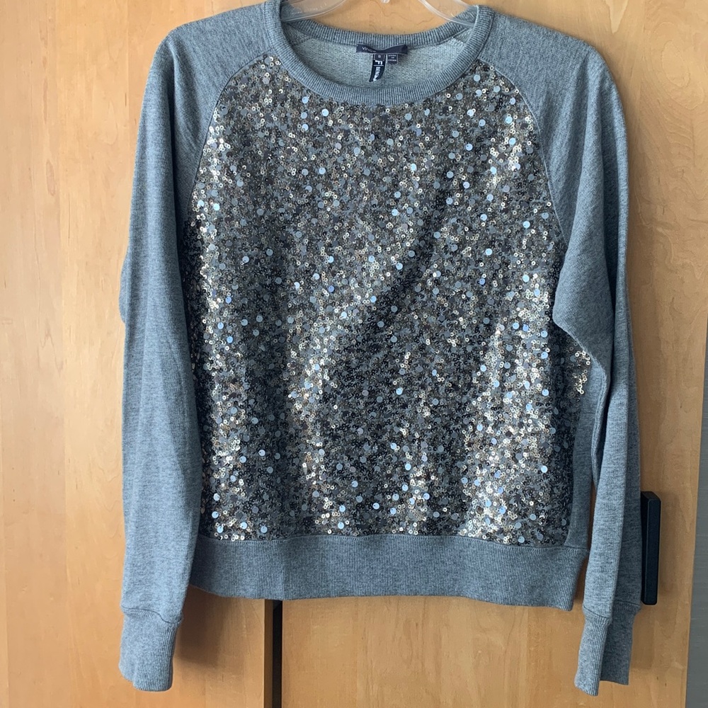 Vince ~ Bergdorf Goodman ~ sequin sparkling crew sweatshirt size S